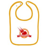 Infant Contrast Trim Terry Bib Thumbnail