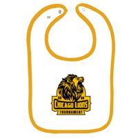 Infant Contrast Trim Terry Bib Thumbnail
