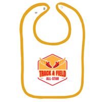 Infant Contrast Trim Terry Bib Thumbnail