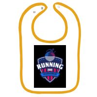 Infant Contrast Trim Terry Bib Thumbnail