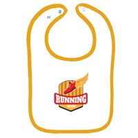 Infant Contrast Trim Terry Bib Thumbnail