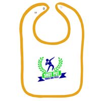 Infant Contrast Trim Terry Bib Thumbnail