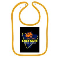 Infant Contrast Trim Terry Bib Thumbnail