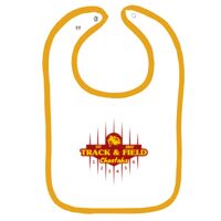 Infant Contrast Trim Terry Bib Thumbnail