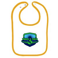 Infant Contrast Trim Terry Bib Thumbnail