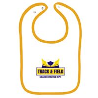 Infant Contrast Trim Terry Bib Thumbnail