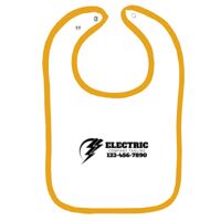 Infant Contrast Trim Terry Bib Thumbnail