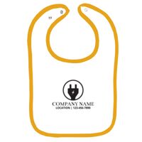Infant Contrast Trim Terry Bib Thumbnail