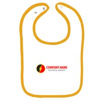 Infant Contrast Trim Terry Bib Thumbnail