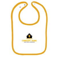 Infant Contrast Trim Terry Bib Thumbnail