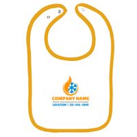 Infant Contrast Trim Terry Bib Thumbnail