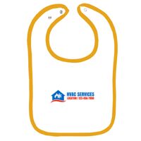 Infant Contrast Trim Terry Bib Thumbnail