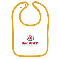 Infant Contrast Trim Terry Bib Thumbnail