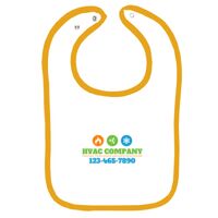Infant Contrast Trim Terry Bib Thumbnail