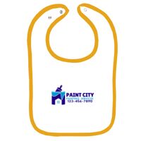 Infant Contrast Trim Terry Bib Thumbnail