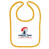 Infant Contrast Trim Terry Bib Thumbnail