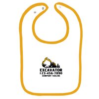 Infant Contrast Trim Terry Bib Thumbnail