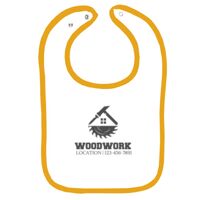 Infant Contrast Trim Terry Bib Thumbnail