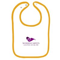 Infant Contrast Trim Terry Bib Thumbnail