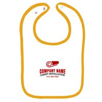 Infant Contrast Trim Terry Bib Thumbnail