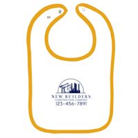 Infant Contrast Trim Terry Bib Thumbnail