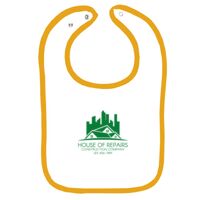 Infant Contrast Trim Terry Bib Thumbnail