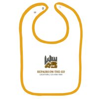 Infant Contrast Trim Terry Bib Thumbnail