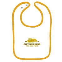 Infant Contrast Trim Terry Bib Thumbnail