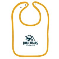 Infant Contrast Trim Terry Bib Thumbnail