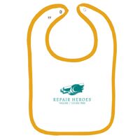 Infant Contrast Trim Terry Bib Thumbnail