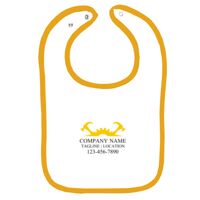 Infant Contrast Trim Terry Bib Thumbnail