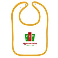 Infant Contrast Trim Terry Bib Thumbnail