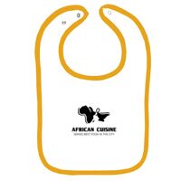 Infant Contrast Trim Terry Bib Thumbnail