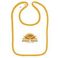 Infant Contrast Trim Terry Bib Thumbnail