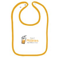 Infant Contrast Trim Terry Bib Thumbnail