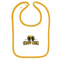 Infant Contrast Trim Terry Bib Thumbnail