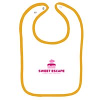 Infant Contrast Trim Terry Bib Thumbnail