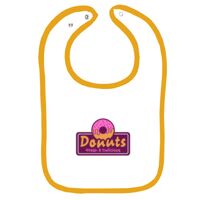 Infant Contrast Trim Terry Bib Thumbnail