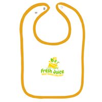 Infant Contrast Trim Terry Bib Thumbnail