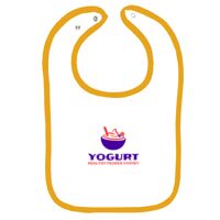 Infant Contrast Trim Terry Bib Thumbnail