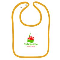 Infant Contrast Trim Terry Bib Thumbnail