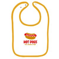 Infant Contrast Trim Terry Bib Thumbnail