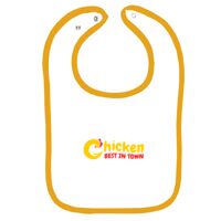 Infant Contrast Trim Terry Bib Thumbnail