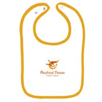 Infant Contrast Trim Terry Bib Thumbnail