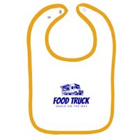 Infant Contrast Trim Terry Bib Thumbnail