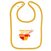 Infant Contrast Trim Terry Bib Thumbnail