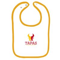 Infant Contrast Trim Terry Bib Thumbnail