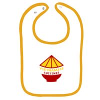 Infant Contrast Trim Terry Bib Thumbnail