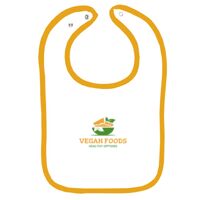 Infant Contrast Trim Terry Bib Thumbnail