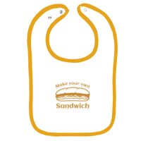 Infant Contrast Trim Terry Bib Thumbnail